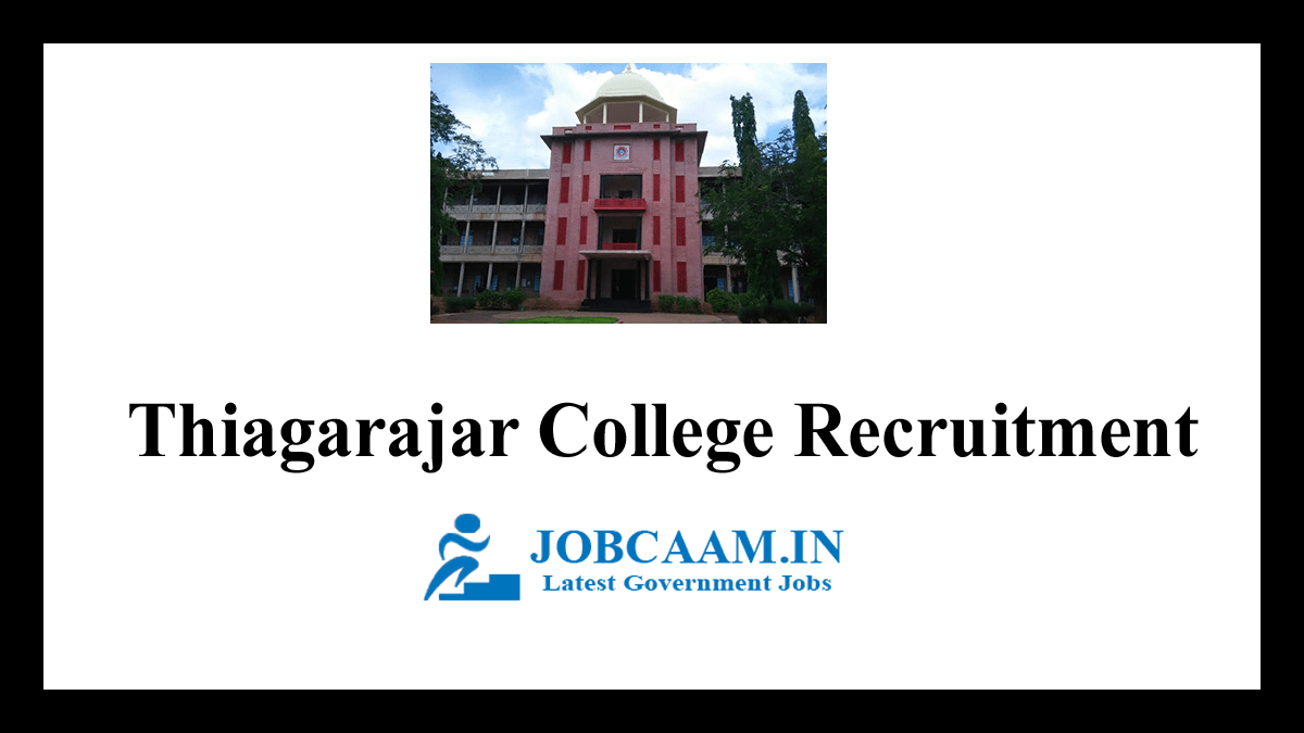 Thiagarajar College of Preceptors Recruitment 2021 - Office Assistant and MTS Offline Application form