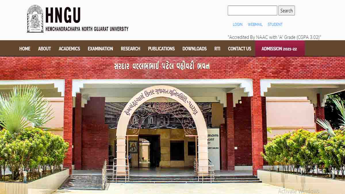 HNGU Bsc Sem 6 Result 2022 