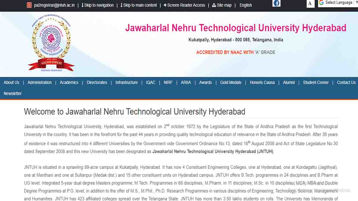 JNTUH Results 2-2 R18 Regular 2021