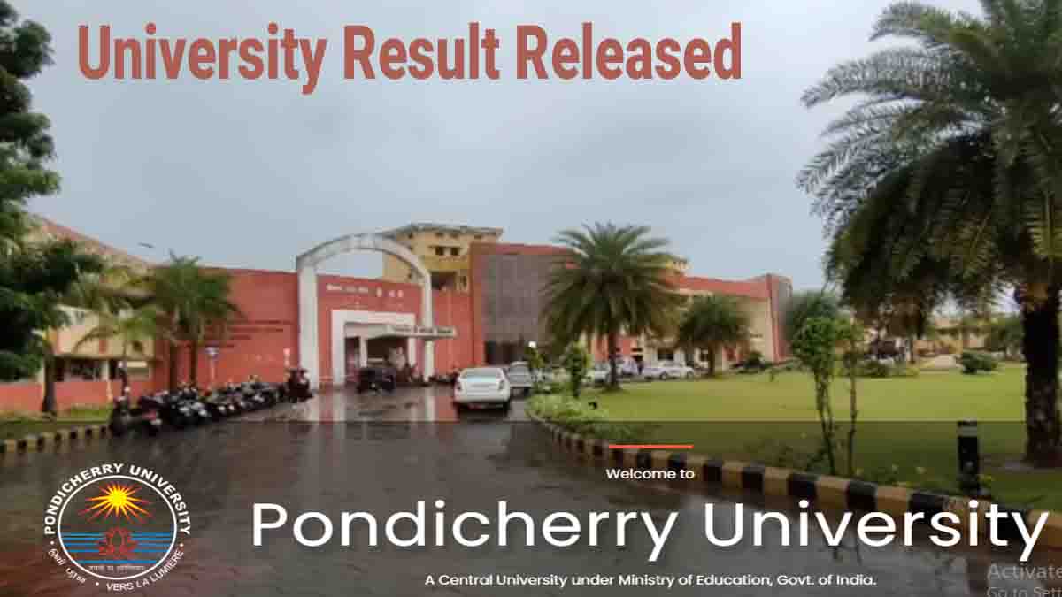 Pondicherry University UG Results 2021