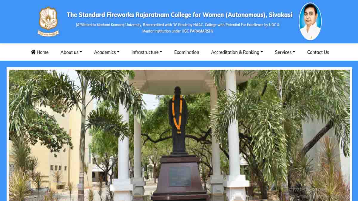 Standard Fireworks Rajaratnam College Recruitment 2021