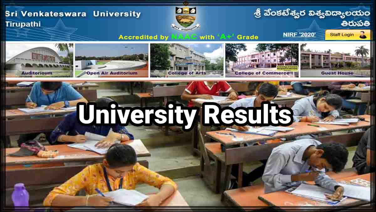 SVU 3rd Sem Results 2021 Released Today, Check your Result at svu.edu.in