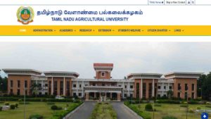 TNAU Admission Online Application form 2022