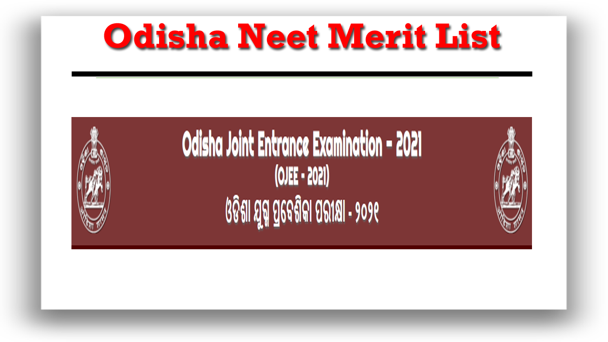 Odisha NEET Merit List 2022