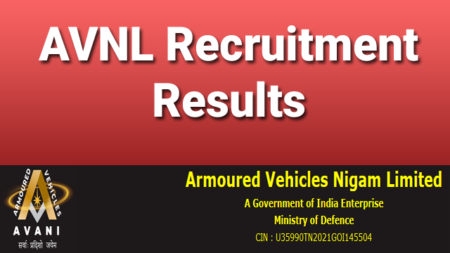 Armed Vehicle Nigam Limited Recruitment