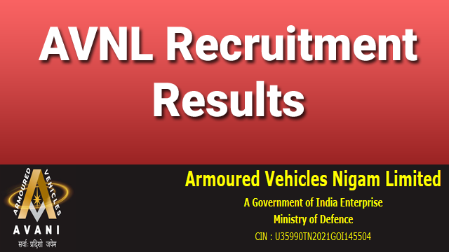 AVNL Avadi Recruitment