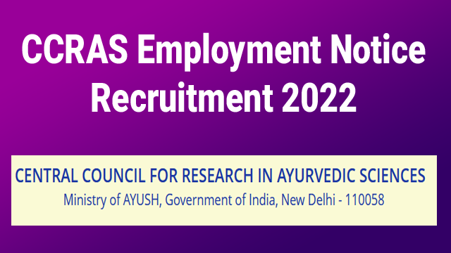 ccras recruitment 2022