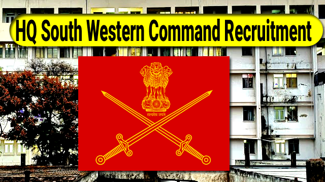 HQ South Western Command Group C Recruitment 2022