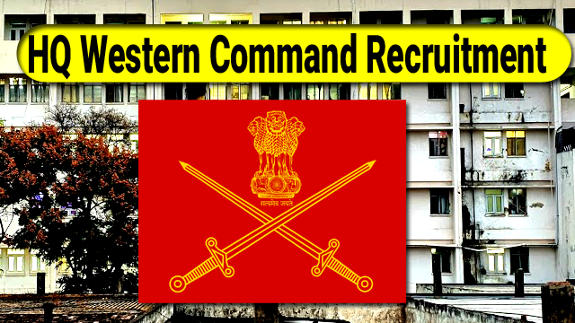 HQ Western Command Recruitment 2022