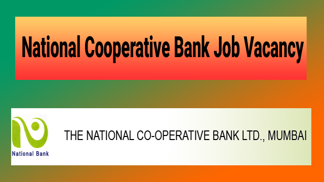 national cooperative bank recruitment 2022