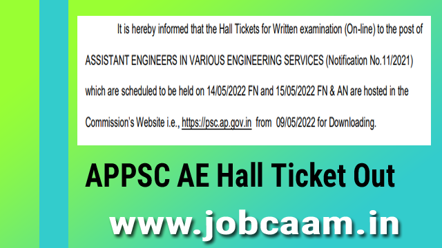 APPSC Assistant Engineer Hall Ticket