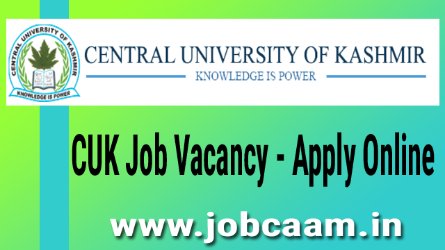 Central University of Kashmir Recruitment 2022