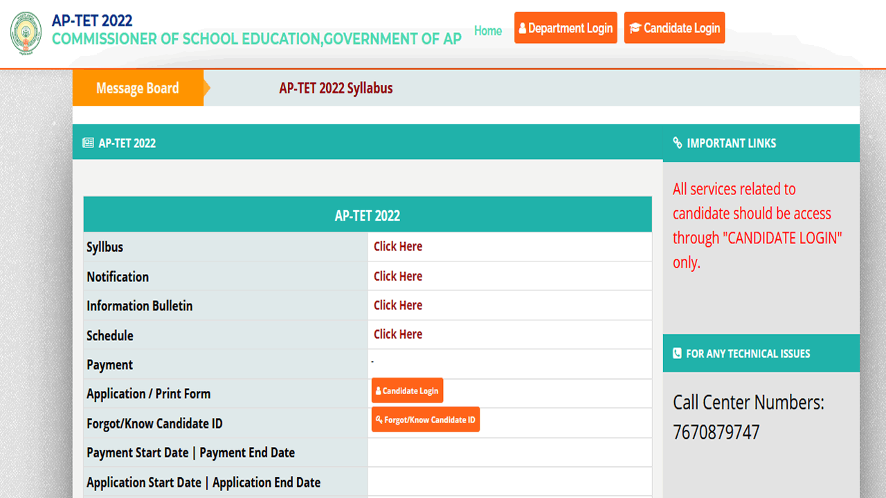 AP TET Notification 2022