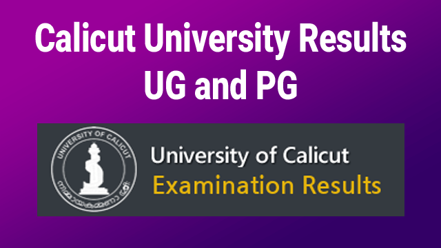 Calicut University 5th Sem Results 2022