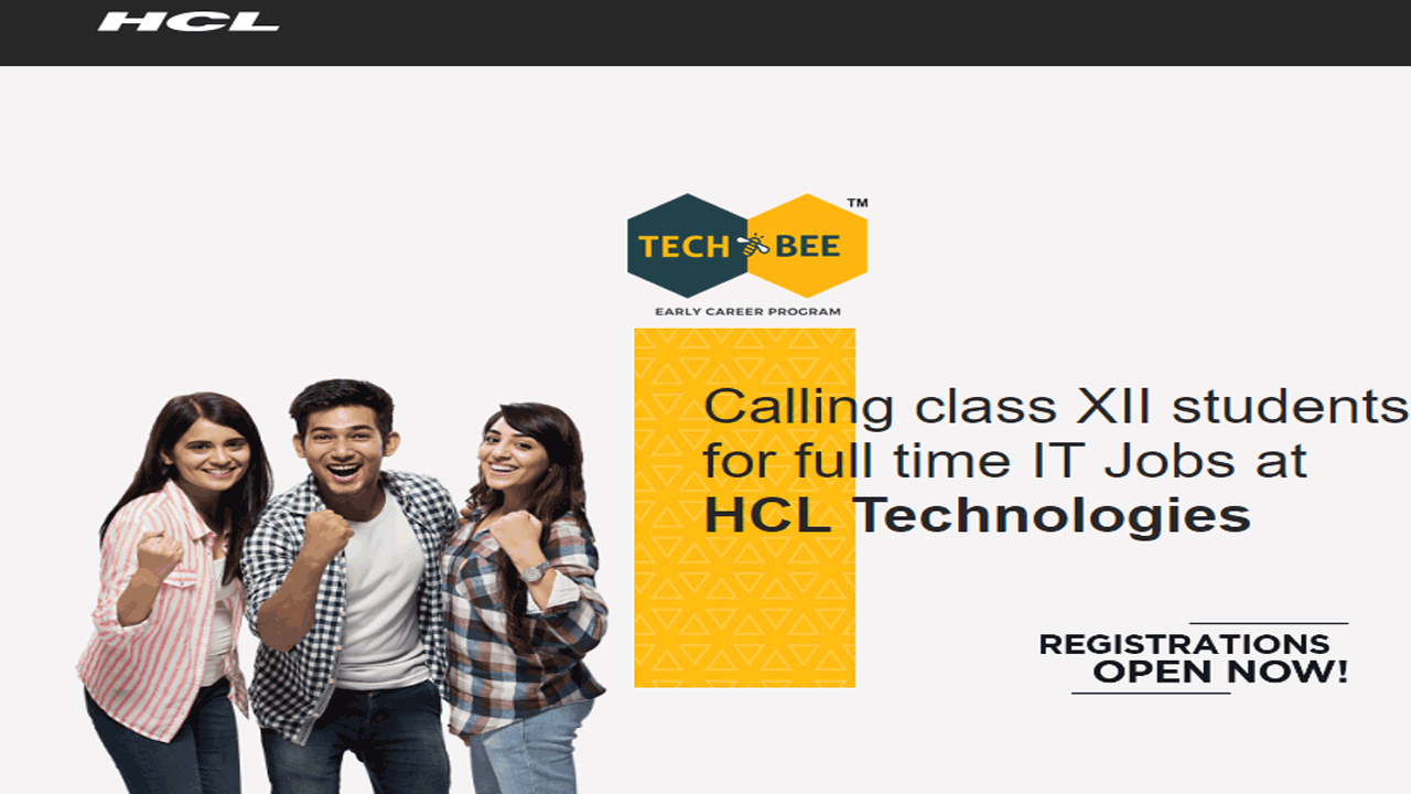 HCL Tech Bee Registration 