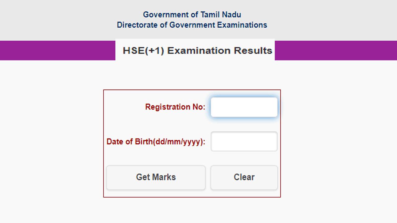 TN 11th Result 2022 (Link Open) Check Tamilnadu +1 Results at tnresults