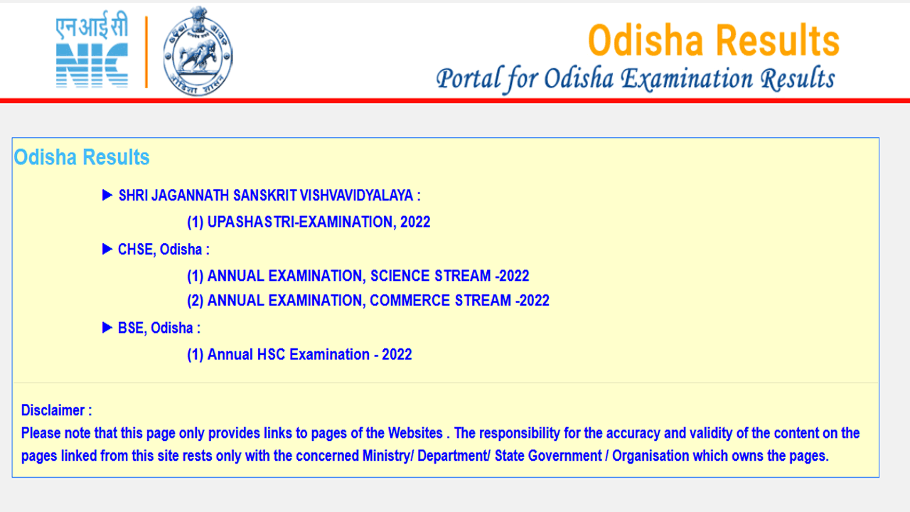CHSE Odisha 12th arts Result 2022