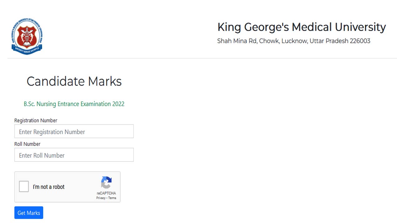 KGMU B.Sc Nursing Entrance Exam Result 2022 Check at