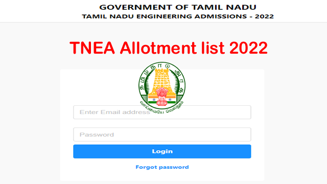 TNEA Allotment List 2022