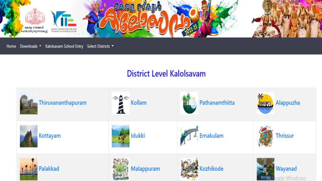 Kalolsavam 2022 Sub District Result