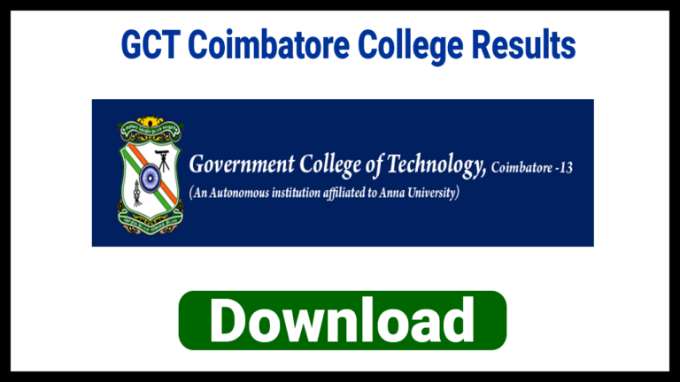 GCT Coimbatore Result 2023
