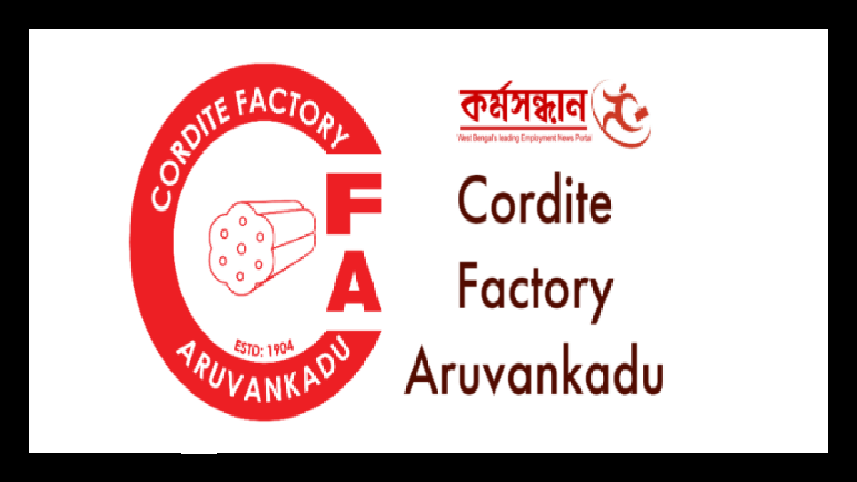 Cordite Factory Aruvankadu Recruitment