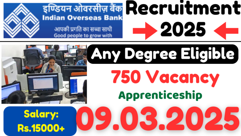 IOB Apprentice Recruitment 2025
